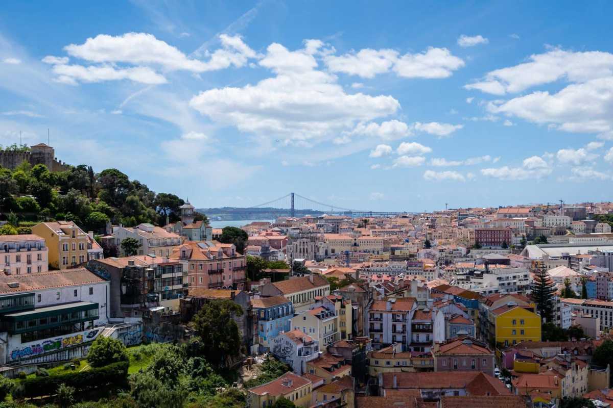 Miradouro Senhora do Monte Lisbon rooftops view
