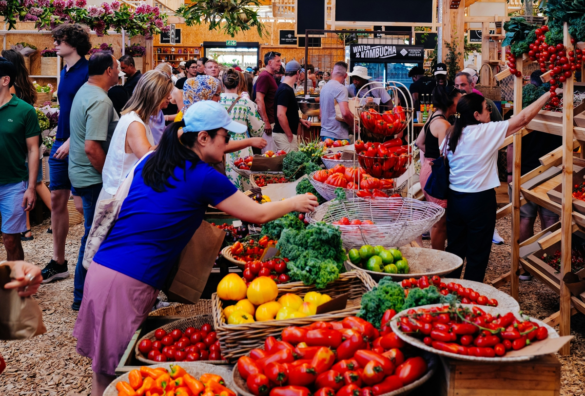 local food market fresh produce locals shopping