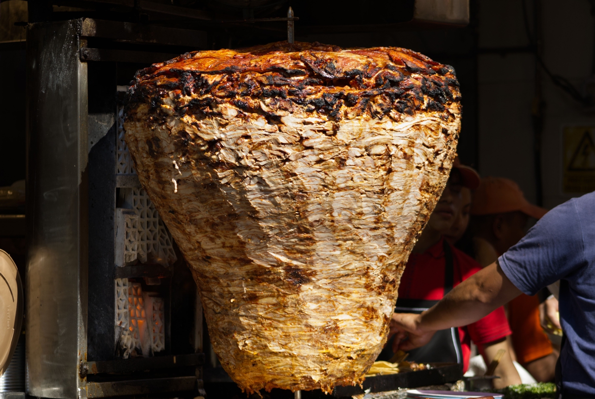 tacos al pastor trompo Mexico City