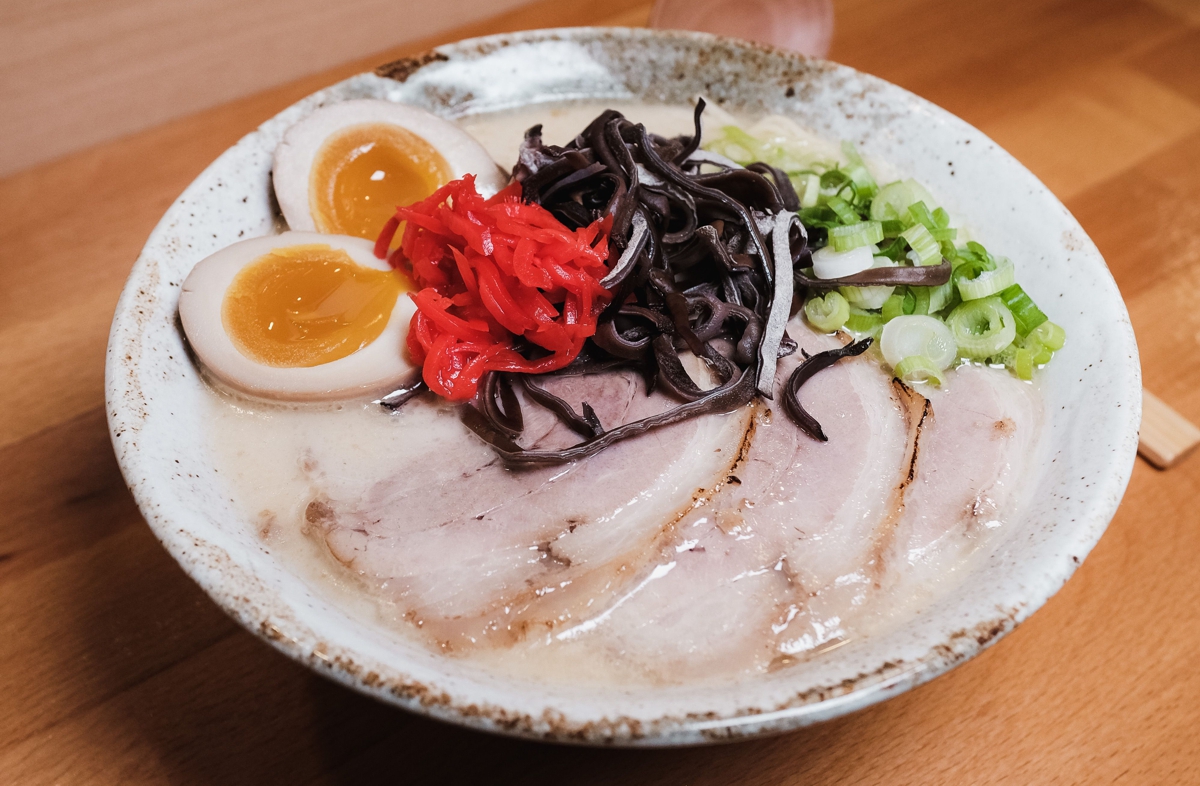 tonkotsu ramen bowl chashu egg Tokyo